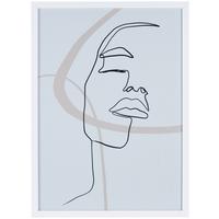 Bilderrahmen 50x70 cm Caralina Holz-Dekor Weiß, 53,3x73,3 cm - Weiß, Basics, Glas/Holz (53,3/73,3/1,5cm) - Luca Bessoni