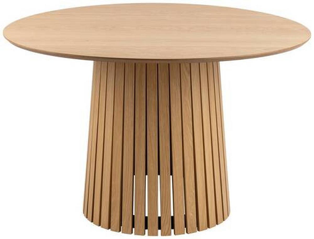 Jedálenský stôl z dyhy CHRISTO 120cm - farba duba, Trend, drevo/kompozitné drevo (120/120/75cm) - MID.YOU