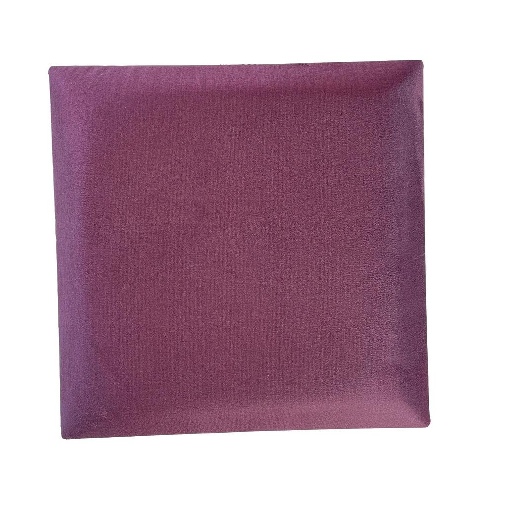 Polsterpaneel 2er-Set 30x30 cm quadratisch, Bordeaux