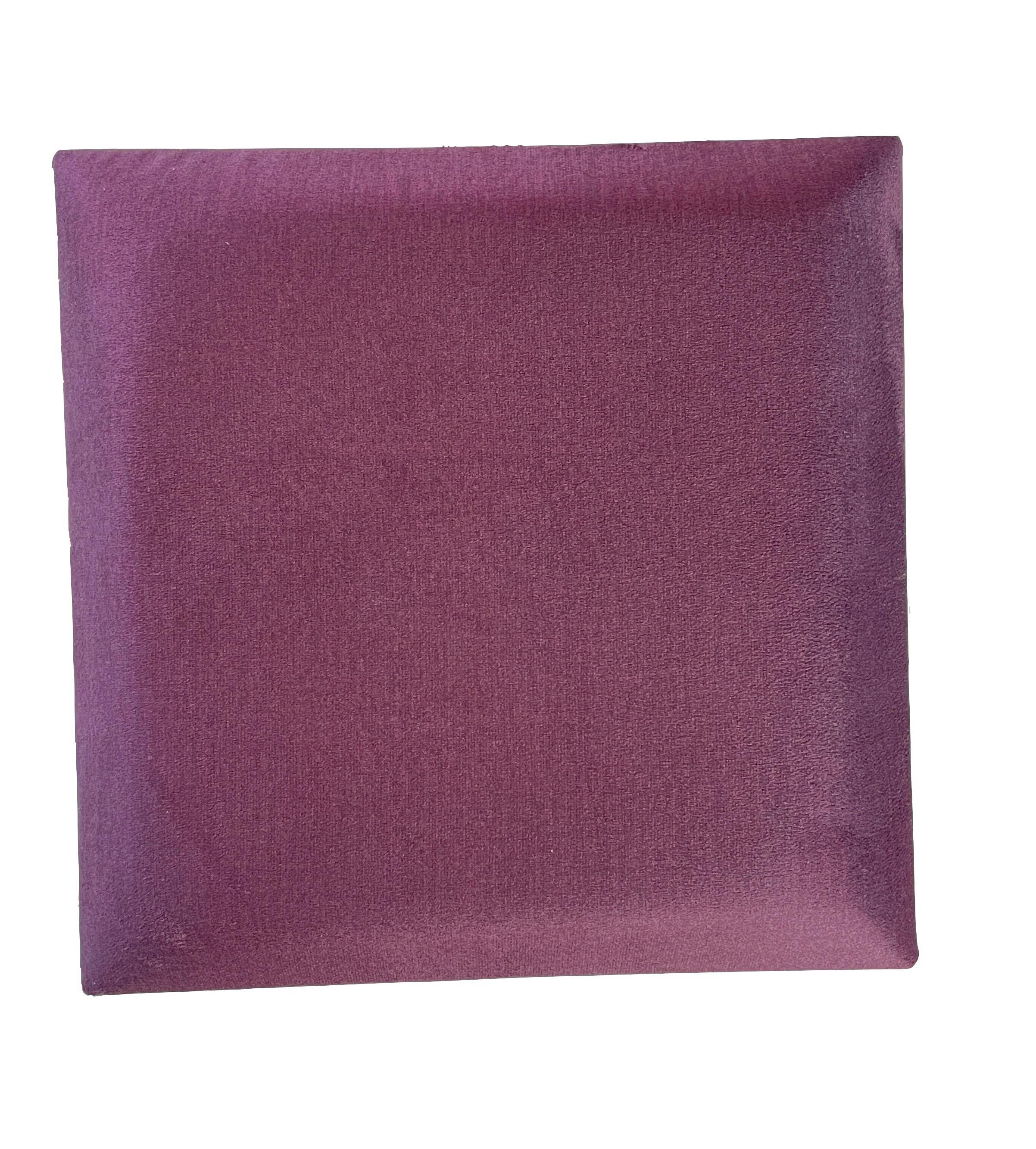 Wandpolster 2er-set 30x30 Cm Quadratisch, Bordeaux