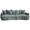 Boxspringsofa Berg - Schwarz/Mintgrün, Trend, Textil (292/71-99/127cm) - Livetastic