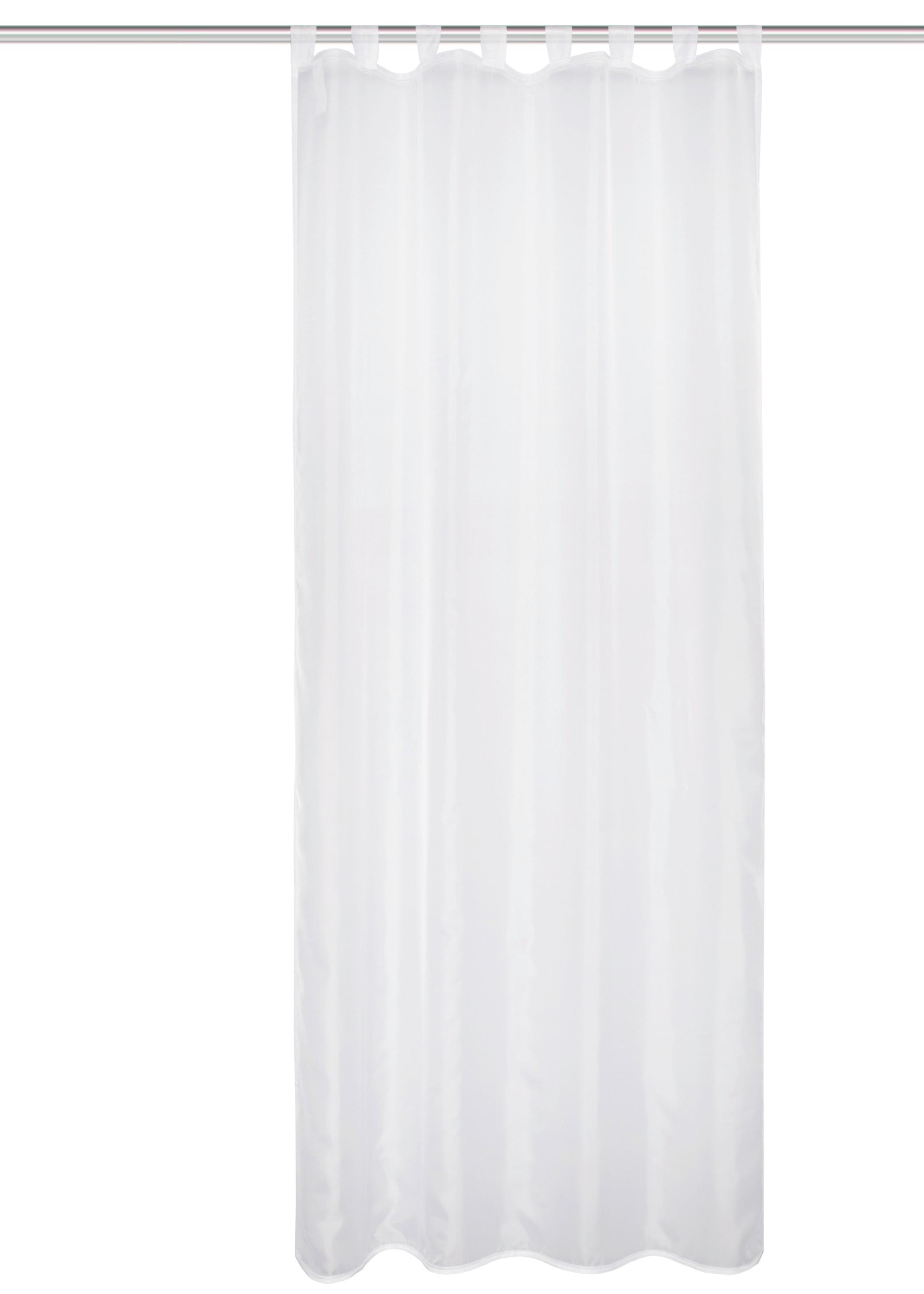 Schlaufenvorhang Nessi - Weiß, Basics, Textil (135/245cm)