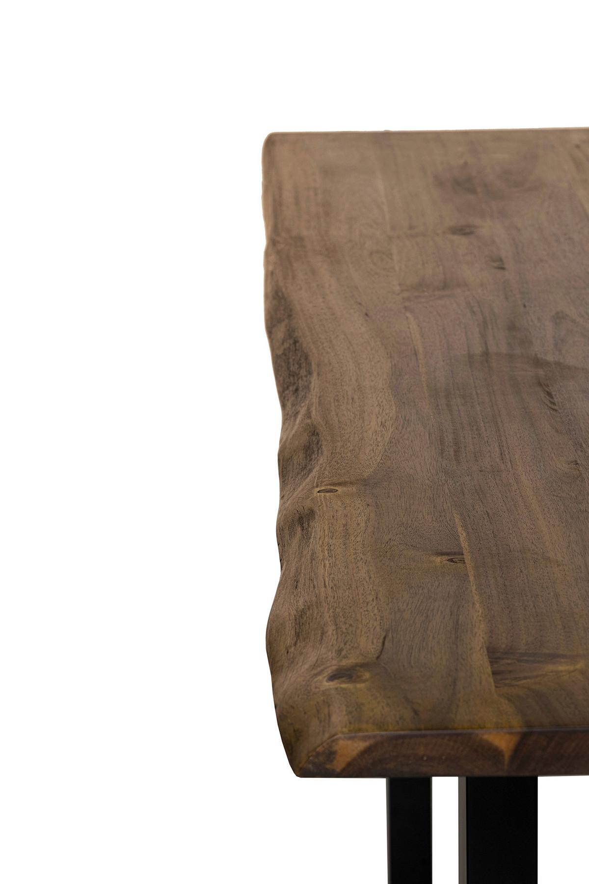 Tischgruppe Hellgrau/Walnussfarben 180 cm - Walnussfarben/Hellgrau, MODERN, Holz/Textil (180/90/75cm) - Livetastic