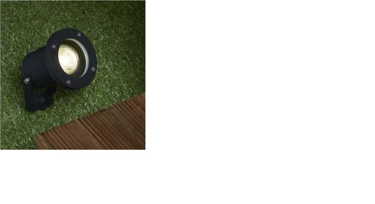 LED-AUSSENLEUCHTE 5001BK-LED - Schwarz, Basics, Glas/Metall (10/29/13cm)