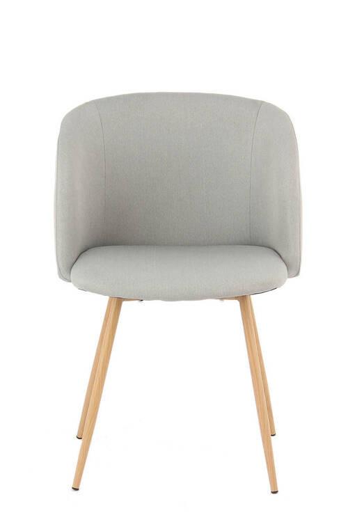Sada stoličiek 2 kusy - sivá, Design, kov/textil (54/84/56cm)