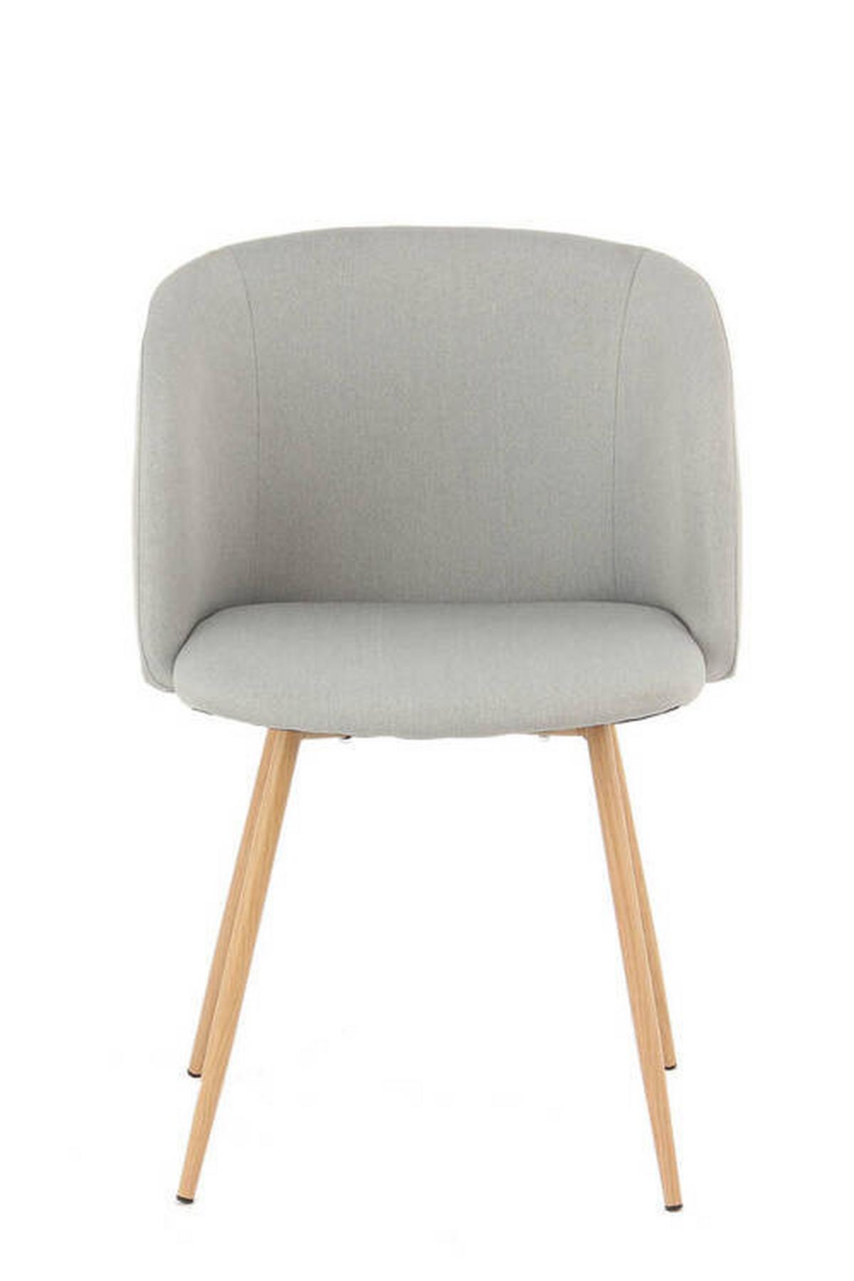 Sada stoličiek 2 kusy - sivá, Design, kov/textil (54/84/56cm)