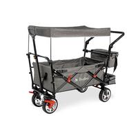 Bollerwagen Klappbollerwagen Addplus - Grau, Basics, Textil/Metall (120/56/67cm) - Pinolino