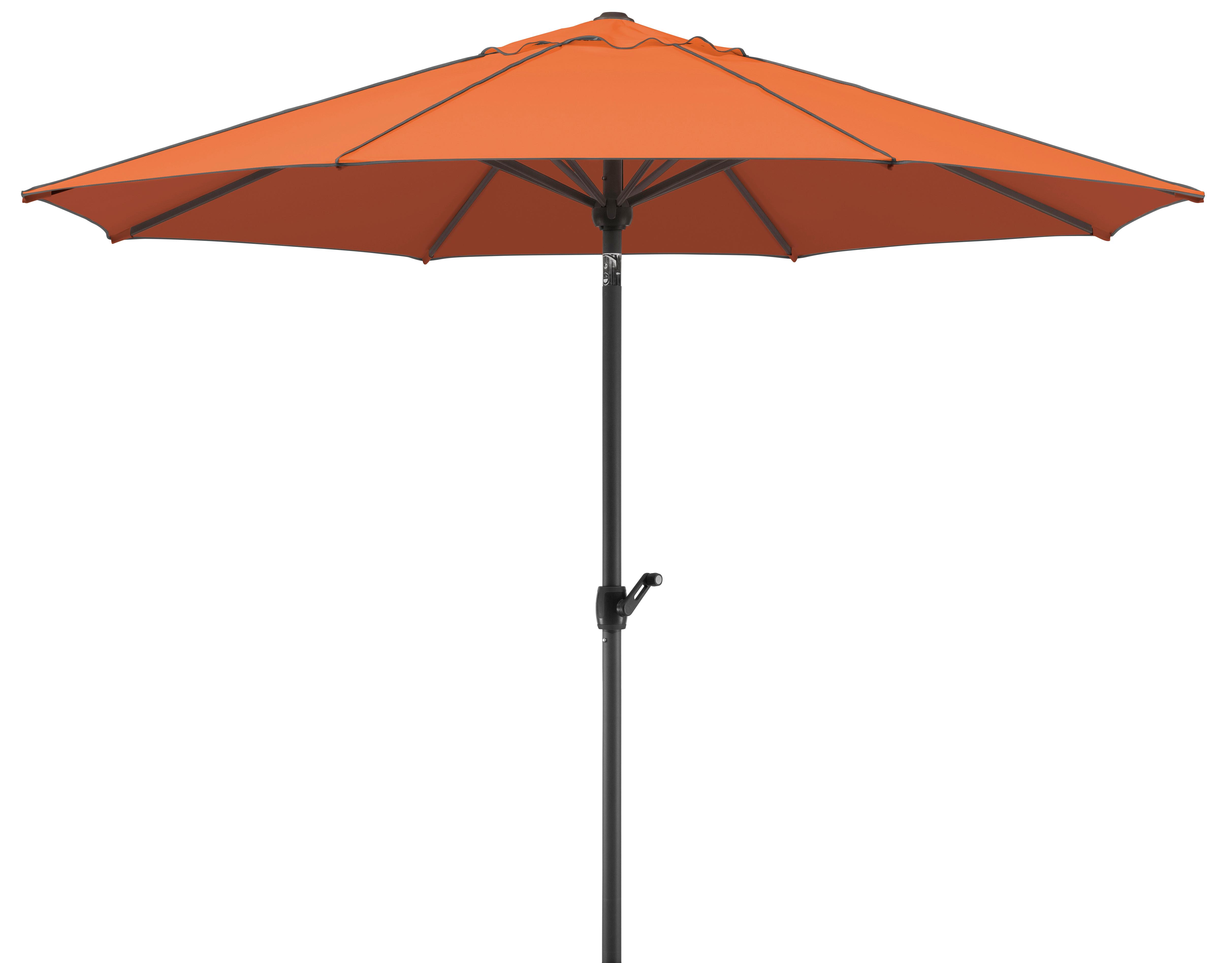 Sonnenschirm Adria Bxhxt: 300x275x300 Cm Terracotta - Anthrazit/Terracotta, Basics, Textil/Metall (300/275/300cm) - Schneider