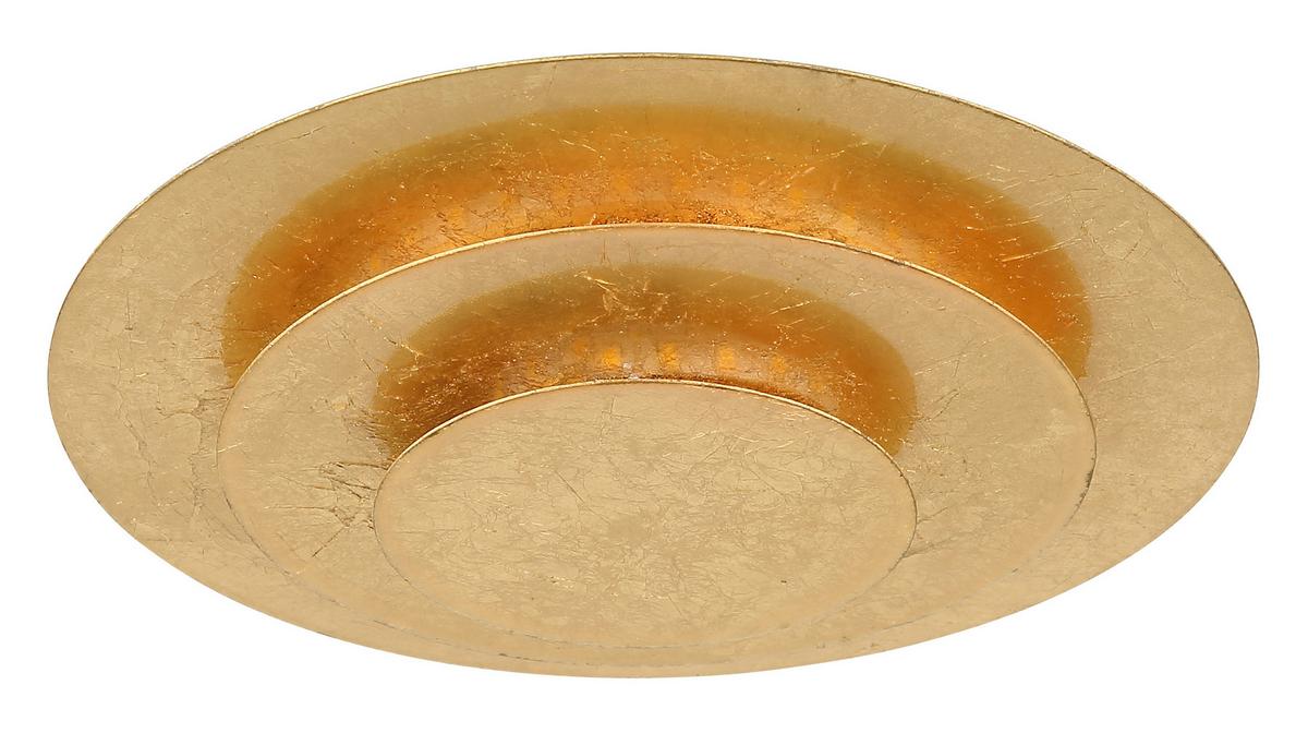 Led-deckenleuchte 48465-18 - Goldfarben, Design, Metall (18/4,7cm) - Globo