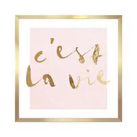 OBRAZ VOUS II - bílá/pink, kompozitní dřevo/papír (30/30cm) - Modern Living