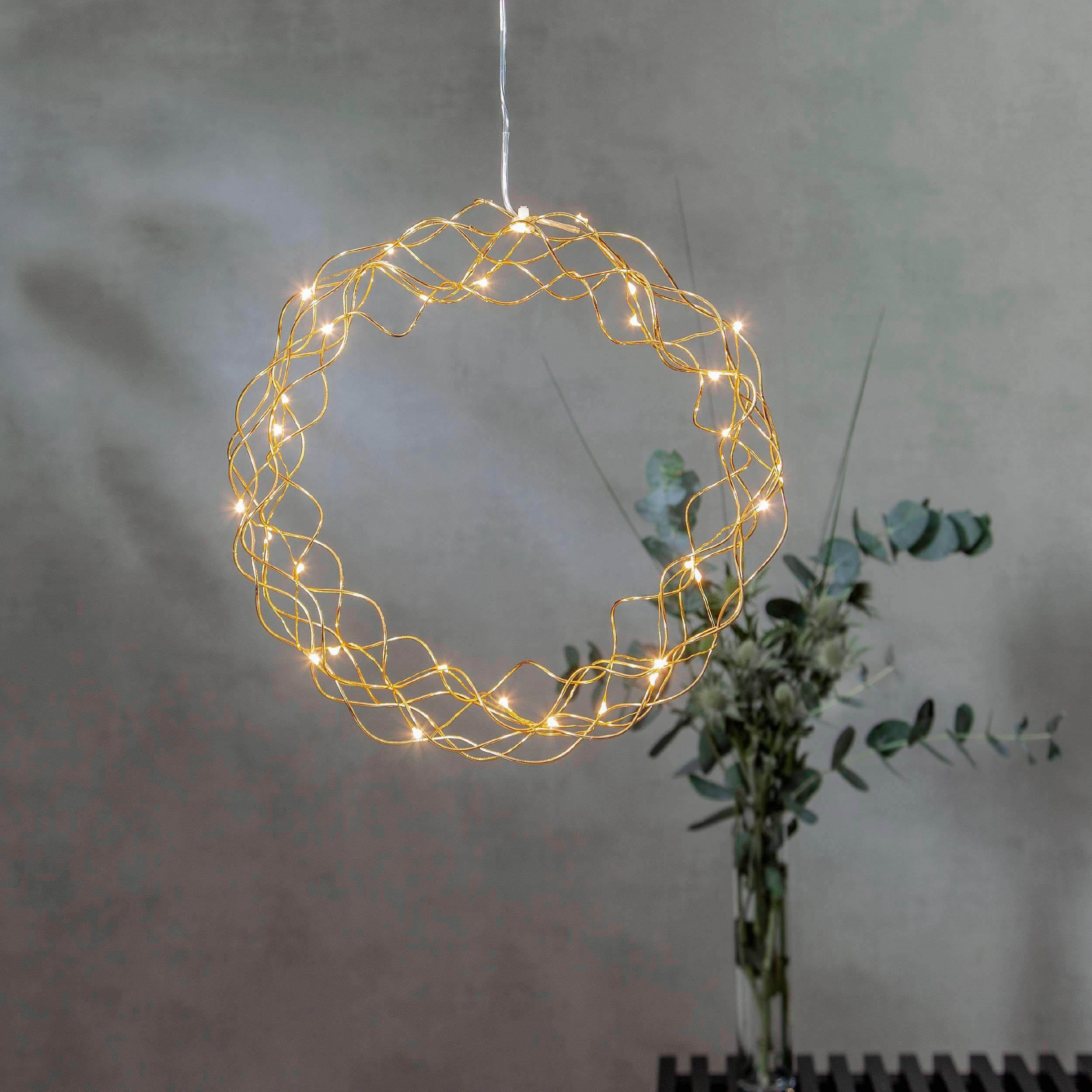 Led-dekoleuchte 411014 Curly - Transparent/Messingfarben, Basics, Metall (60cm) - Eglo