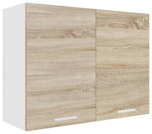 Küchenoberschrank Esilo 80 Cm Weiß/eiche Dekor