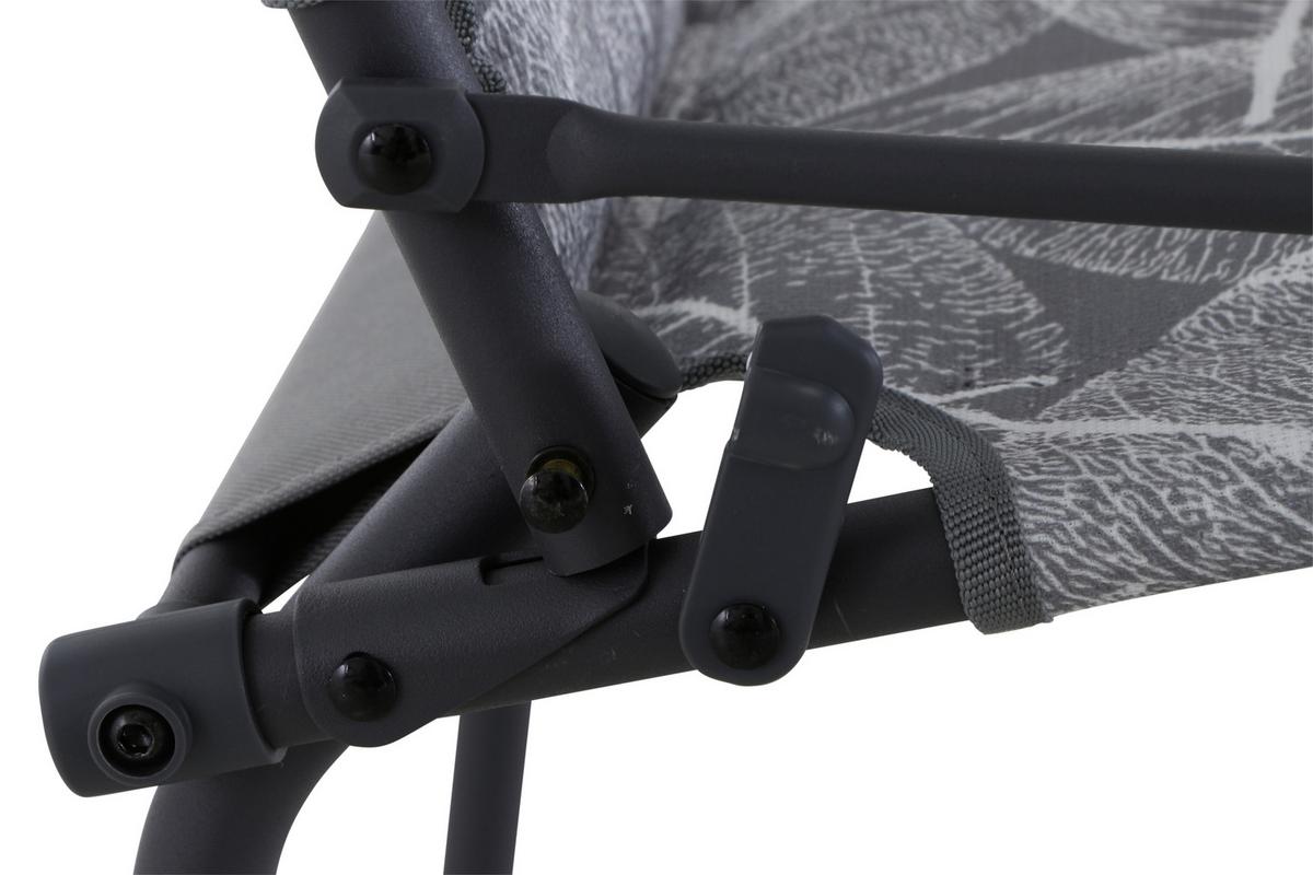 Campingsessel Klappbar Mit Armlehnen - Anthrazit/Grau, KONVENTIONELL, Textil/Metall (55/99/73cm) - Siena Garden