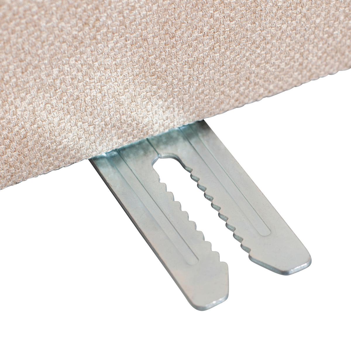 Sessel Pepper Sandfarben B: 100cm - Sandfarben/Schwarz, Design, Textil (100/79/92cm) - Livetastic