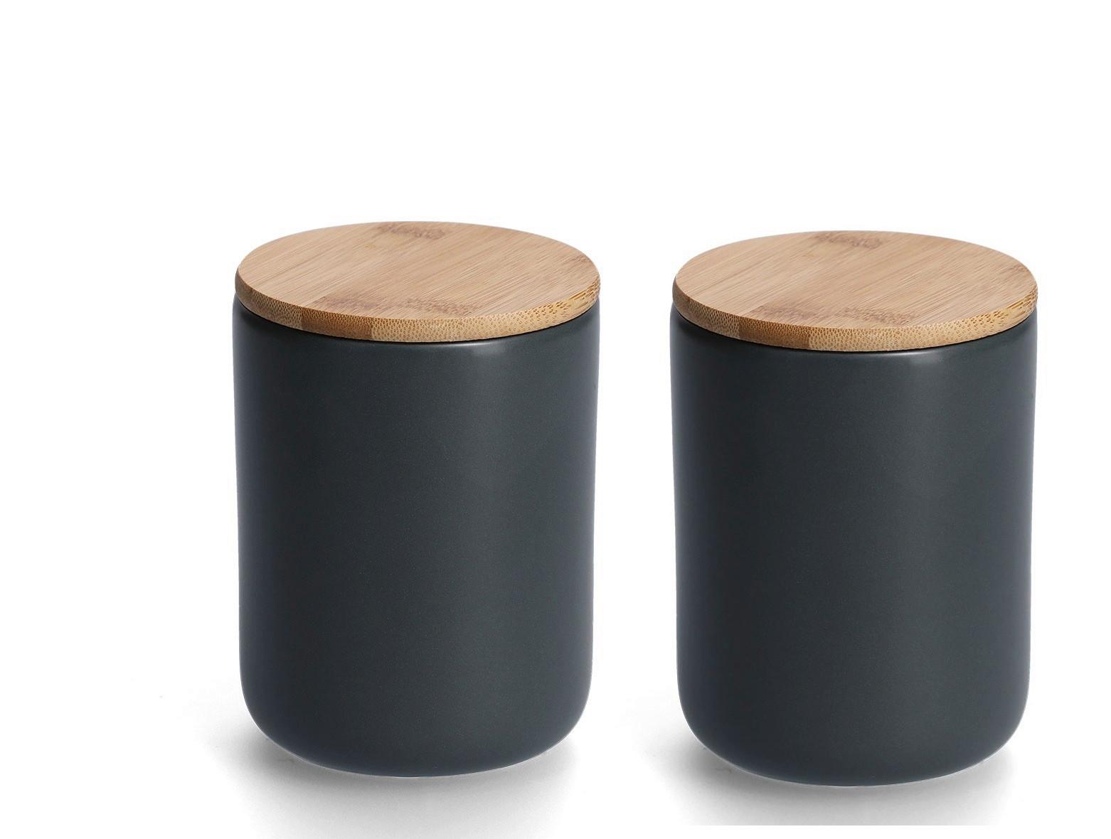 VORRATSDOSENSET 50620 - Schwarz, Basics, Keramik (25,5/25,5/15cm) - Zeller Present