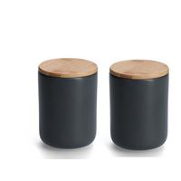 VORRATSDOSENSET 50620 - Schwarz, Basics, Keramik (25,5/25,5/15cm) - Zeller Present