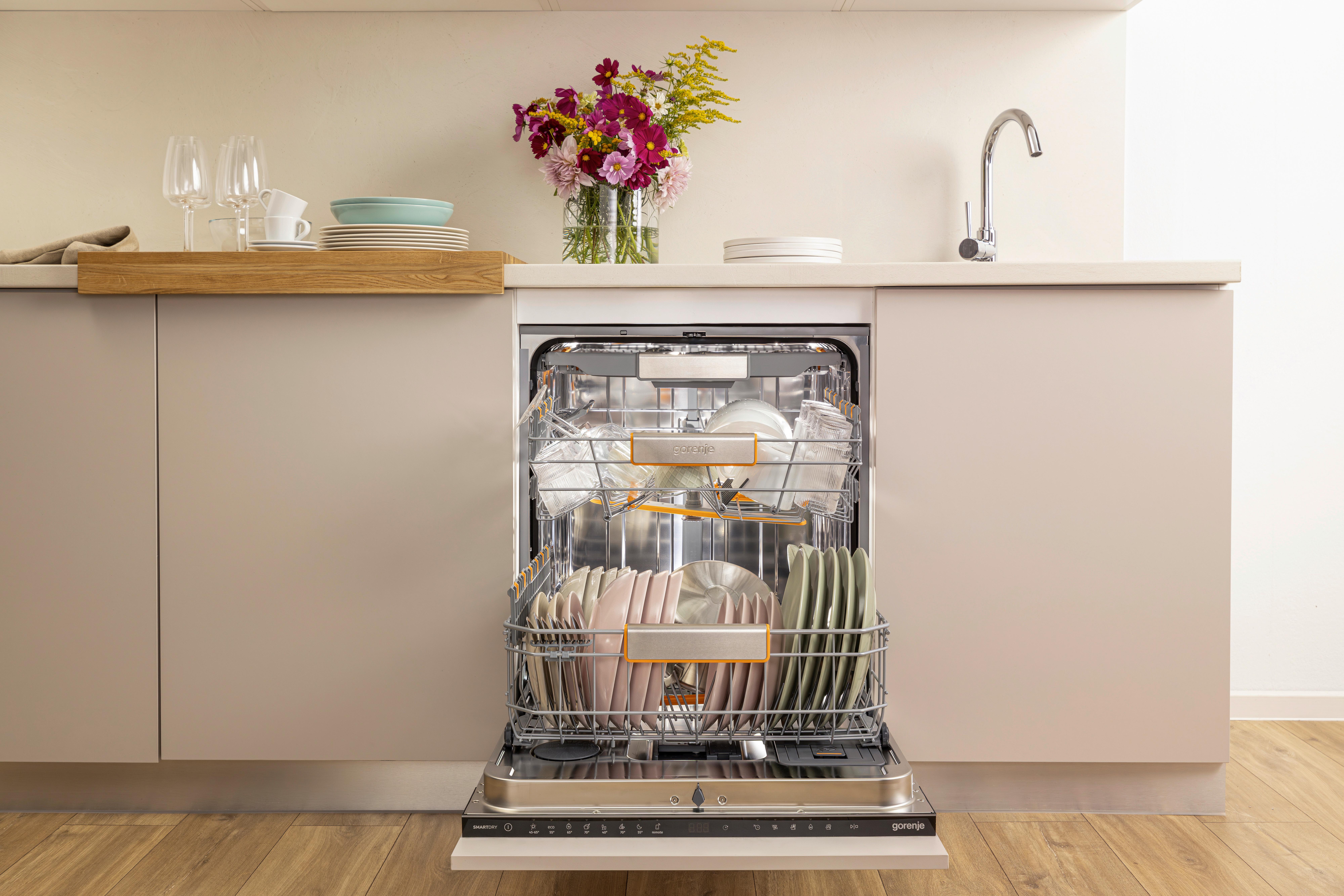 GESCHIRRSPÜLER Edelstahlfarben B: 59,8cm - Edelstahlfarben, Trend, Kunststoff/Metall (59,8/81,6/57,5cm) - Gorenje
