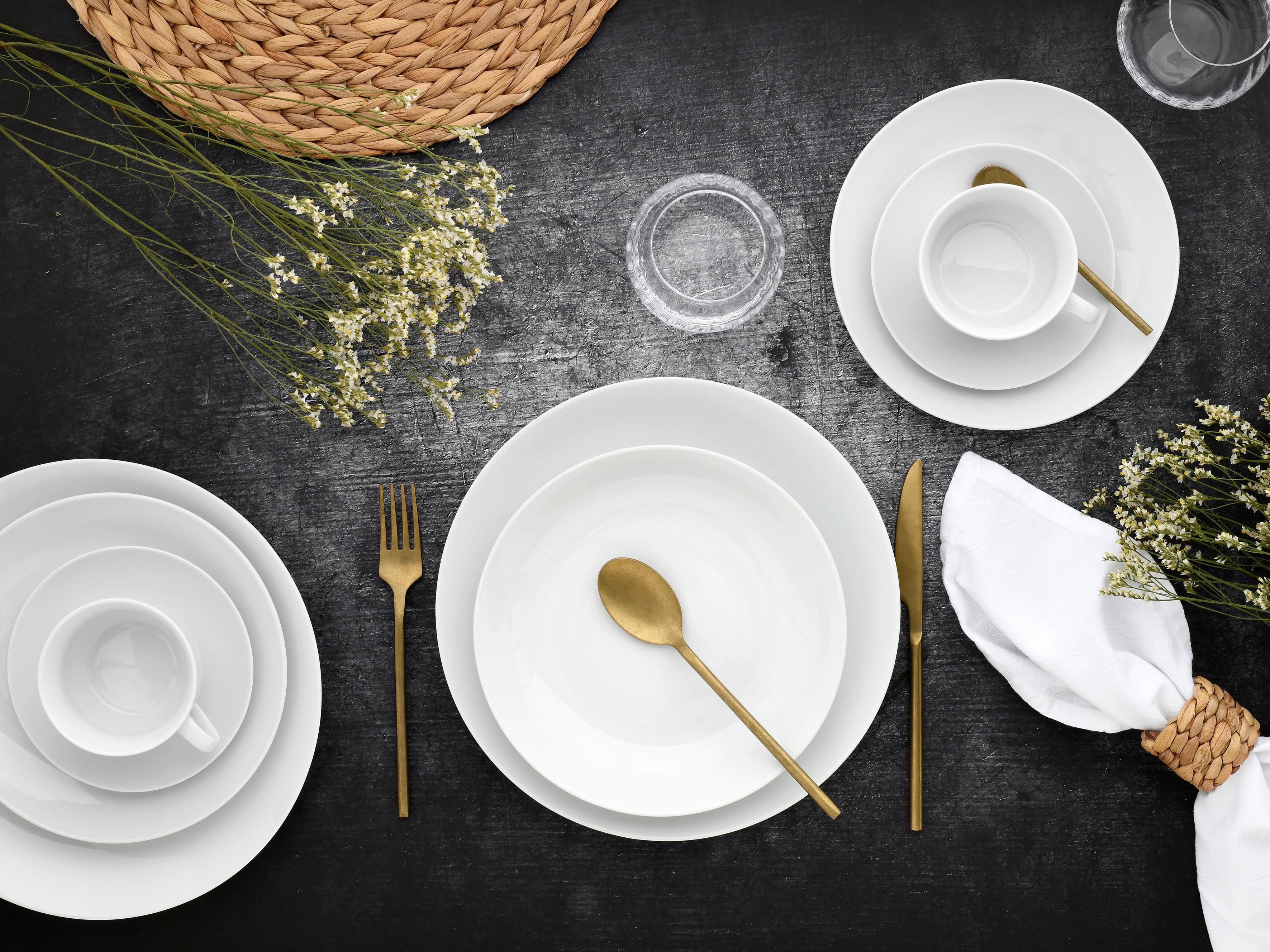 Kombiservice Luna 30--Teilig., Weiß - Weiß, Basics, Keramik - Creatable