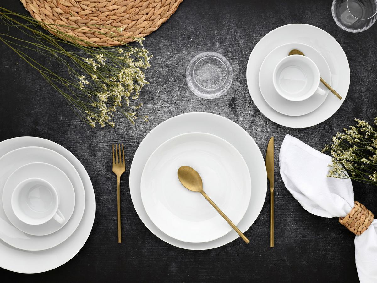 Kombiservice Luna 30--Teilig., Weiß - Weiß, Basics, Keramik - Creatable