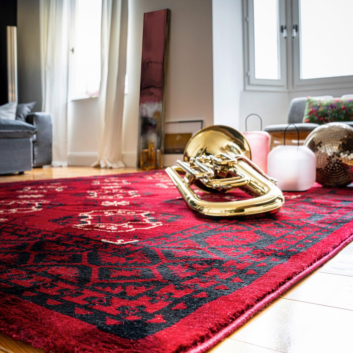 Orientteppich My Adriana 881 - Rot, KONVENTIONELL, Textil (40/60cm) - Obsession