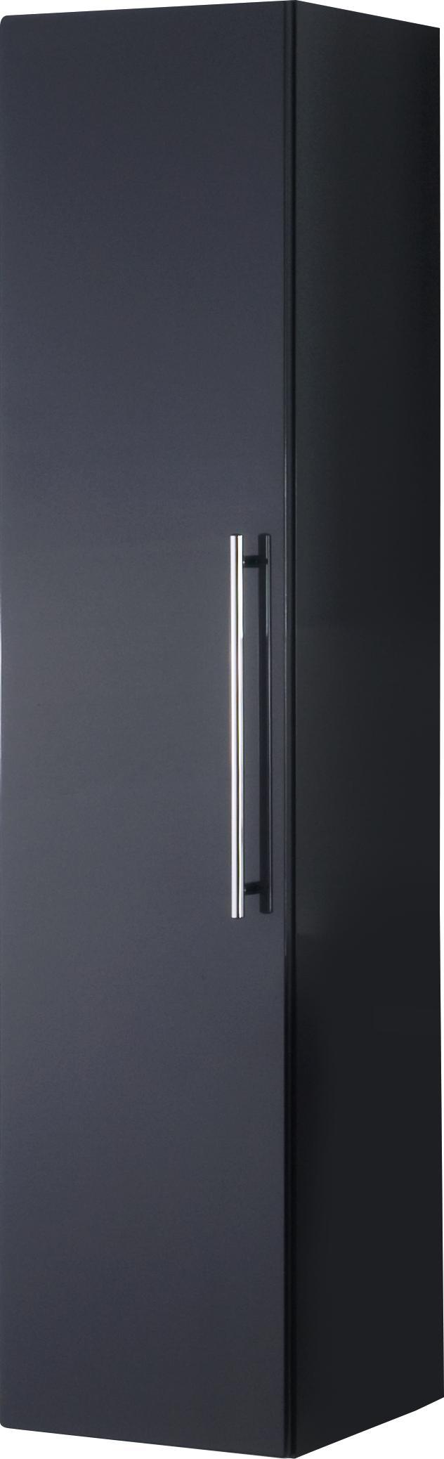 Hochschrank Sweet/ Fiora 35cm Anthrazit - Anthrazit, MODERN, Holzwerkstoff (35/150/35cm)