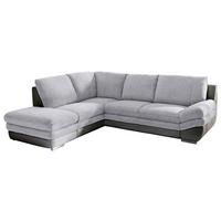 Wohnlandschaft In L-Form Nardo 221x264 cm - Chromfarben/Dunkelgrau, MODERN, Textil (221/264cm) - MID.YOU