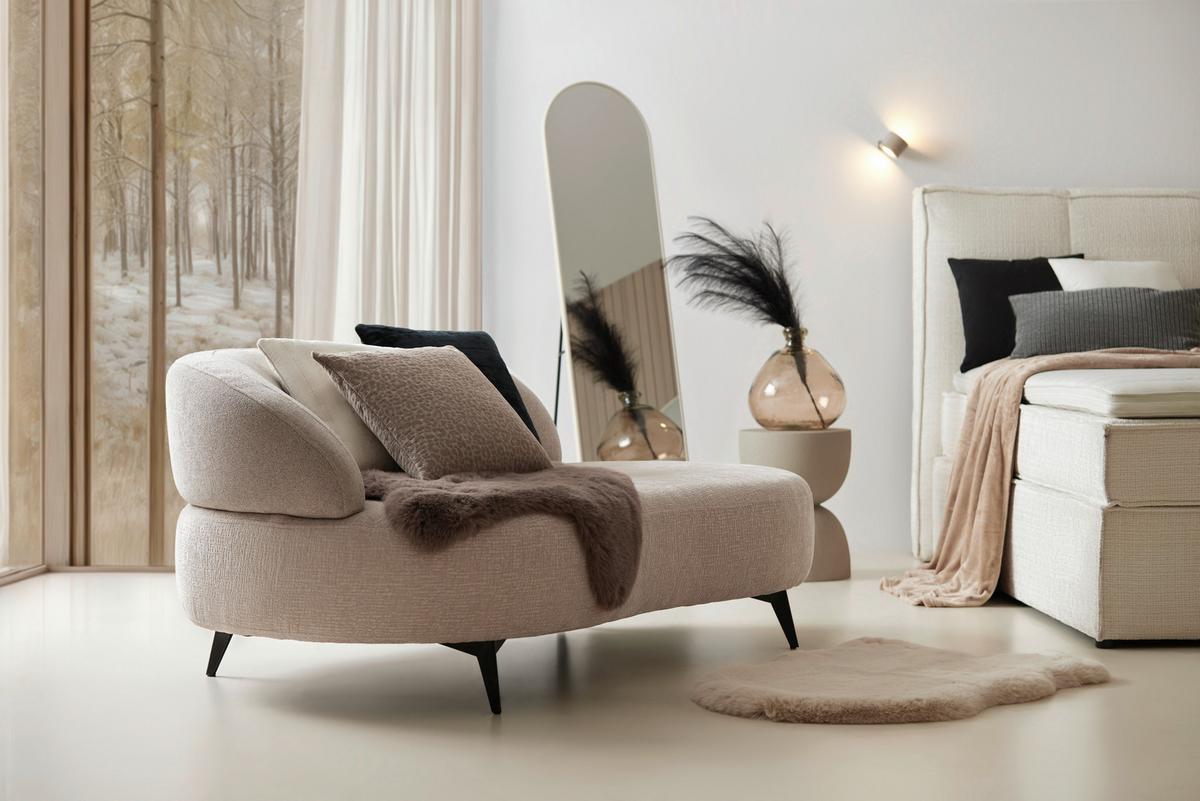 PŘEHOZ NA POSTEL Frieda, 130/180cm, béžová - béžová, Lifestyle, textil (130/180cm) - Modern Living