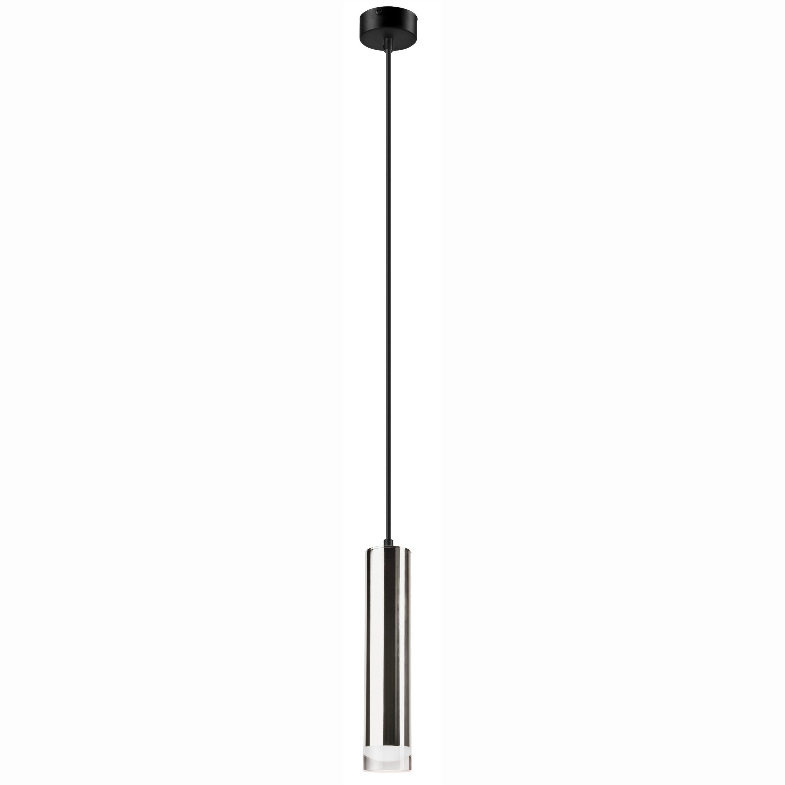 Hängeleuchte 39664 Diego Chrome - Chromfarben, Design, Metall (80/100cm)