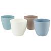 Blumentopf Blumentopf - Taupe/Blau, Basics, Kunststoff (13/13/11,5cm)