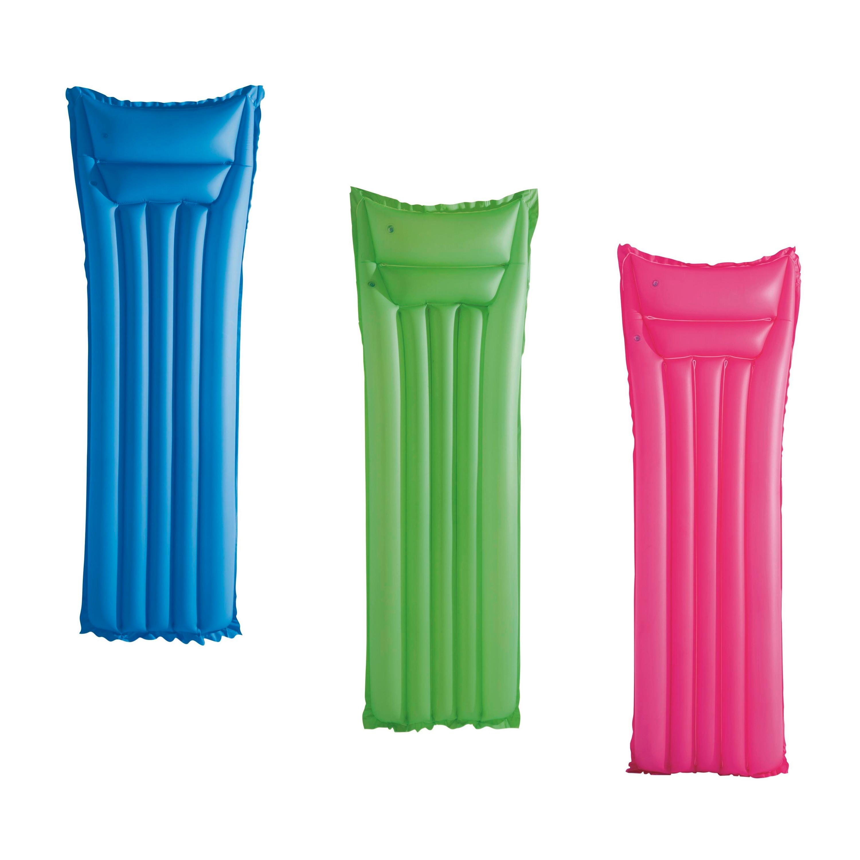 Gumimatrac Luis - pink/kék, Konventionell, műanyag (183/69cm) - Bestway