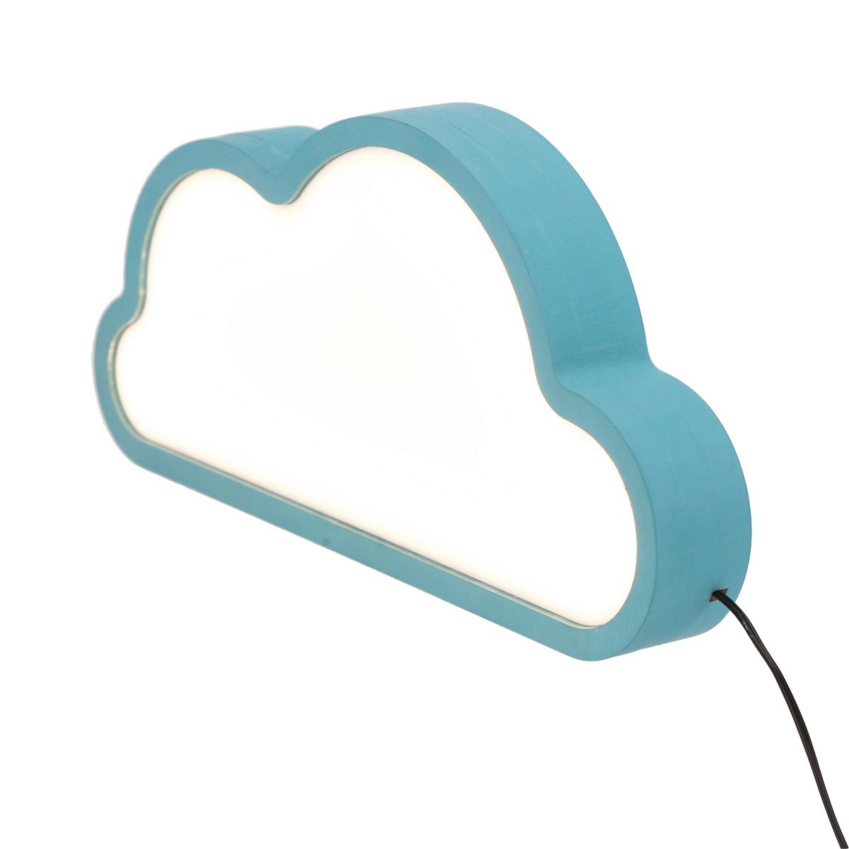 Kindertischleuchte 41-10629 Cloud - Blau, Basics, Holzwerkstoff/Kunststoff (31/3.5/15cm)