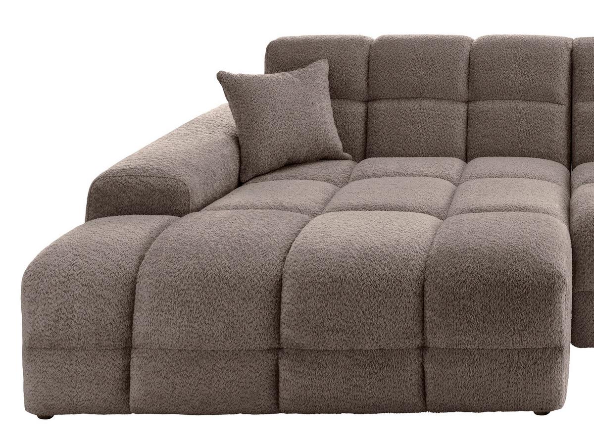 Ecksofa Bosco, Taupe S: 152x301 cm - Taupe/Schwarz, MODERN, Textil (152/301cm) - Livetastic