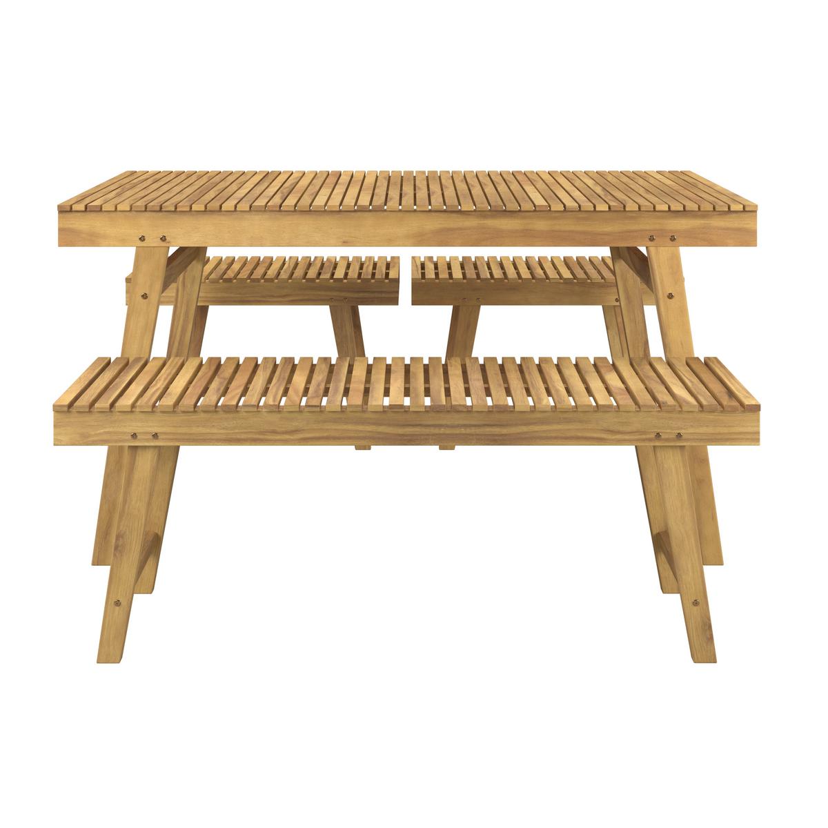 Gartenset Algier - Akaziefarben, MODERN, Holz (140/73/80cm) - Beldano