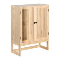 KOMODA COSMA -EXKLUSIV- - barvy borovice/černá, Moderní, kov/dřevo (60/80/28cm) - Mömax