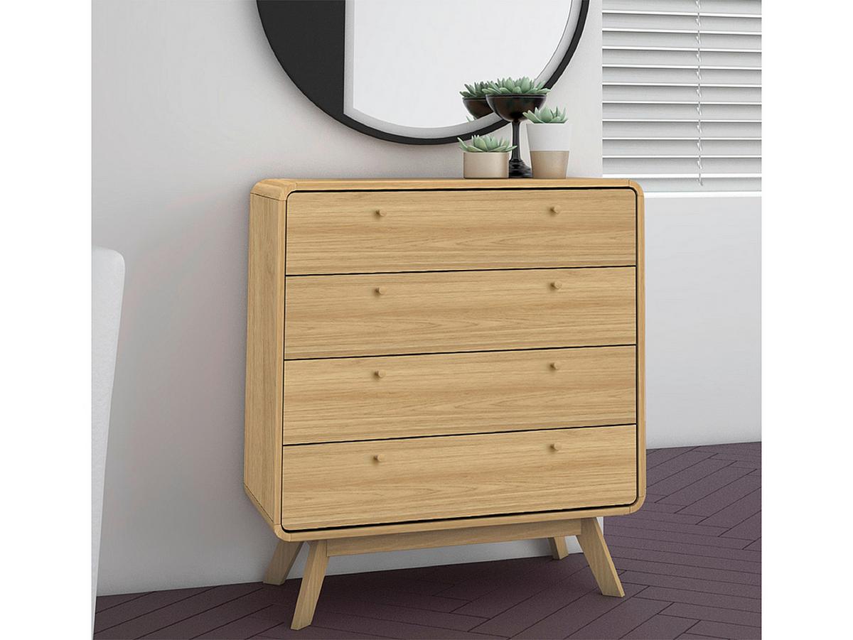 Kommode Cassie Naturfarben 80 cm - Eichefarben/Naturfarben, Design, Holzwerkstoff (80/88/39cm) - MID.YOU