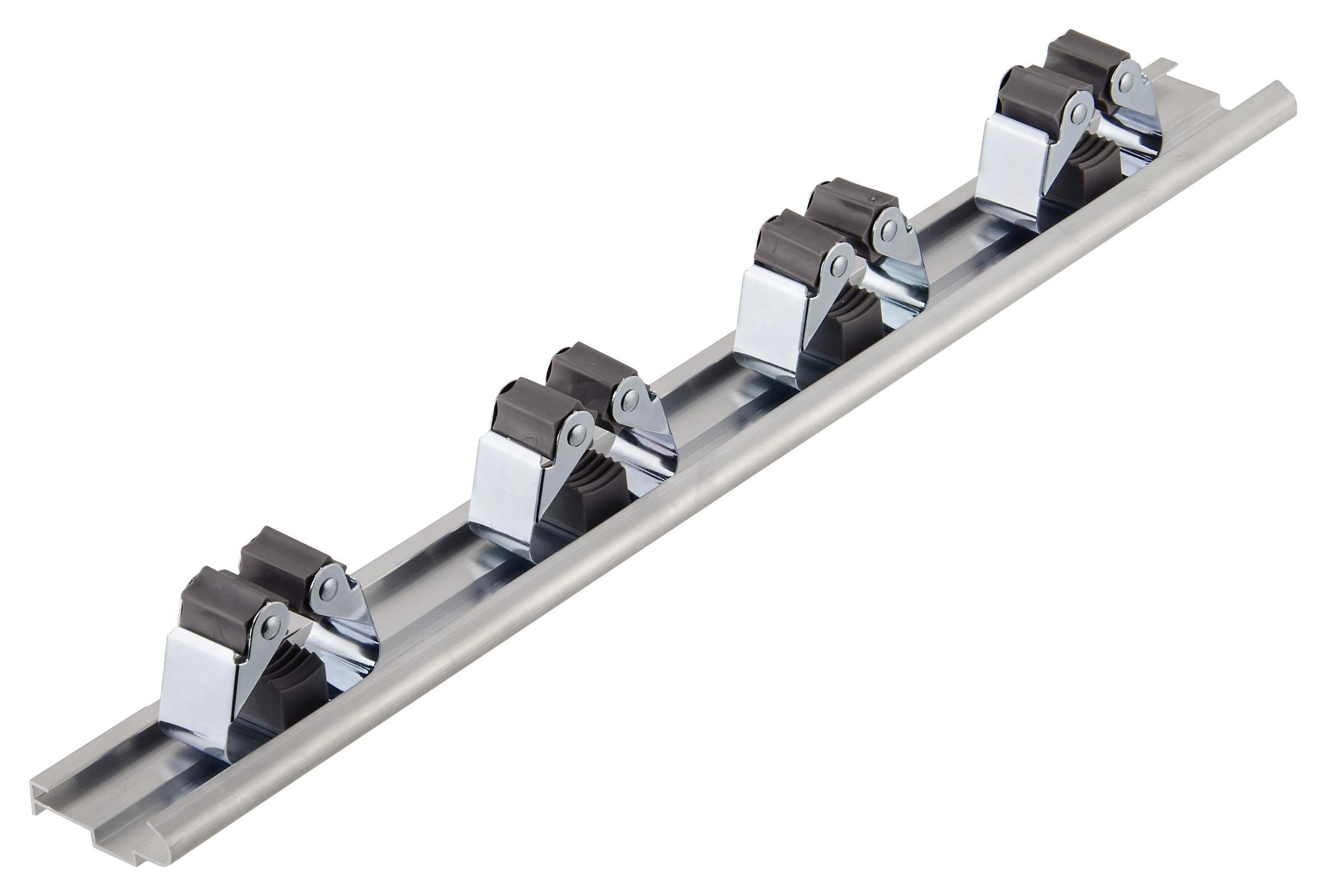 Gerätehalter für Ø 10-30 mm, Gesamtlänge 8 cm - Silberfarben, MODERN, Metall (8/4,5/5,2cm) - Suki