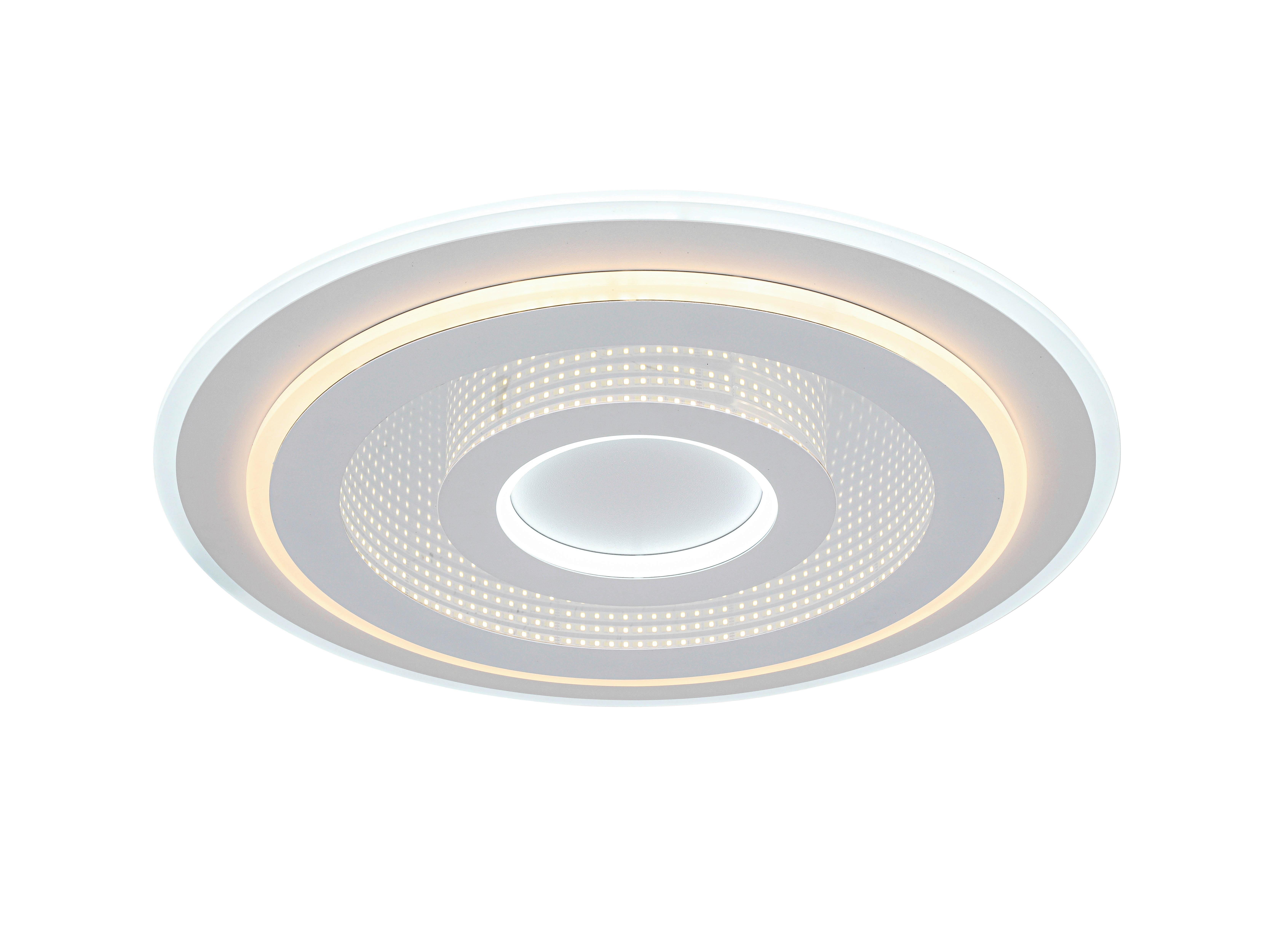 STROPNÍ LED SVÍTIDLO BIRTU - bílá, Moderní, kov/plast (49/4,3cm) - Mömax