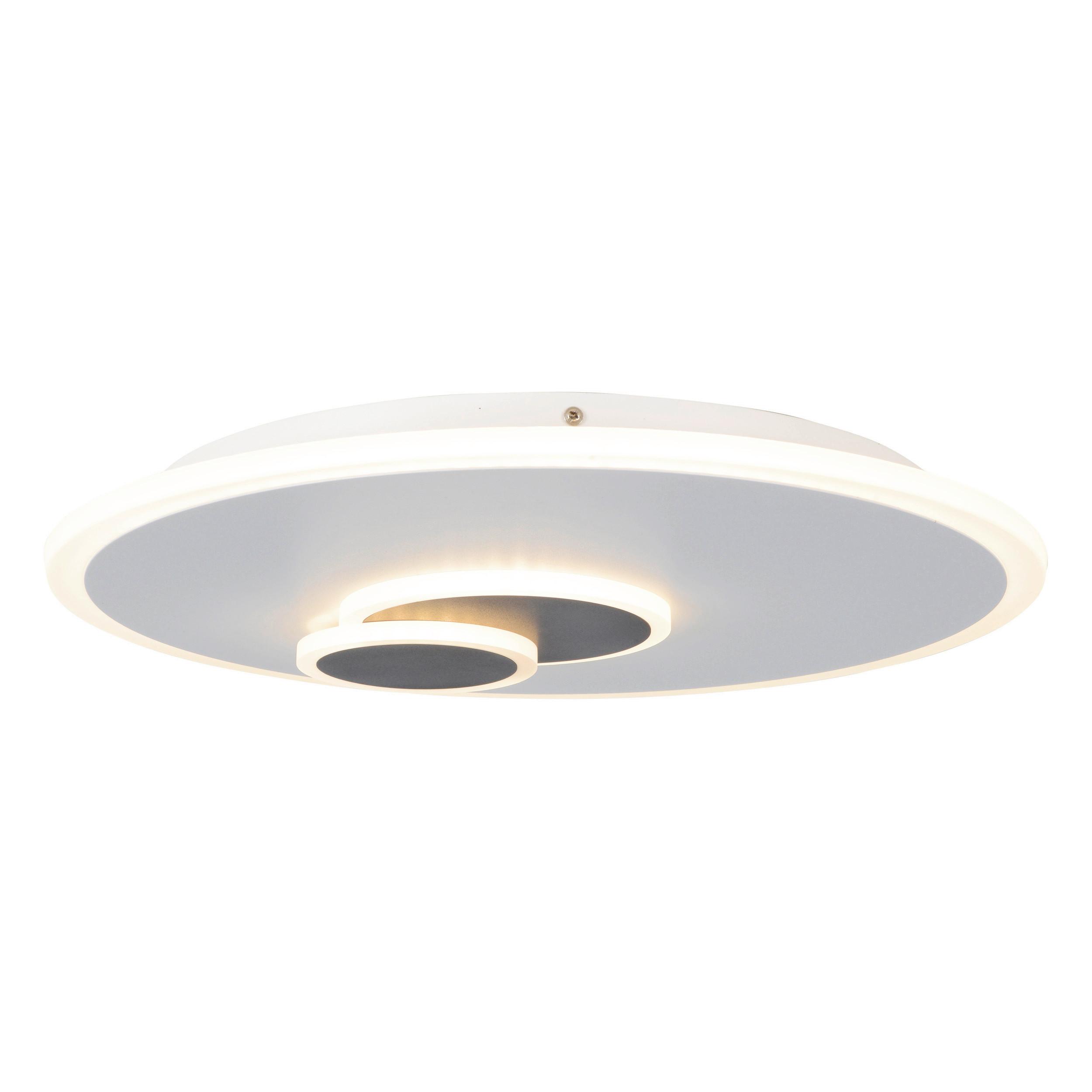 LED-Deckenleuchte Ø 47 cm 3-Fach dimmbar - Weiß, Design, Metall (47/6cm) - Näve