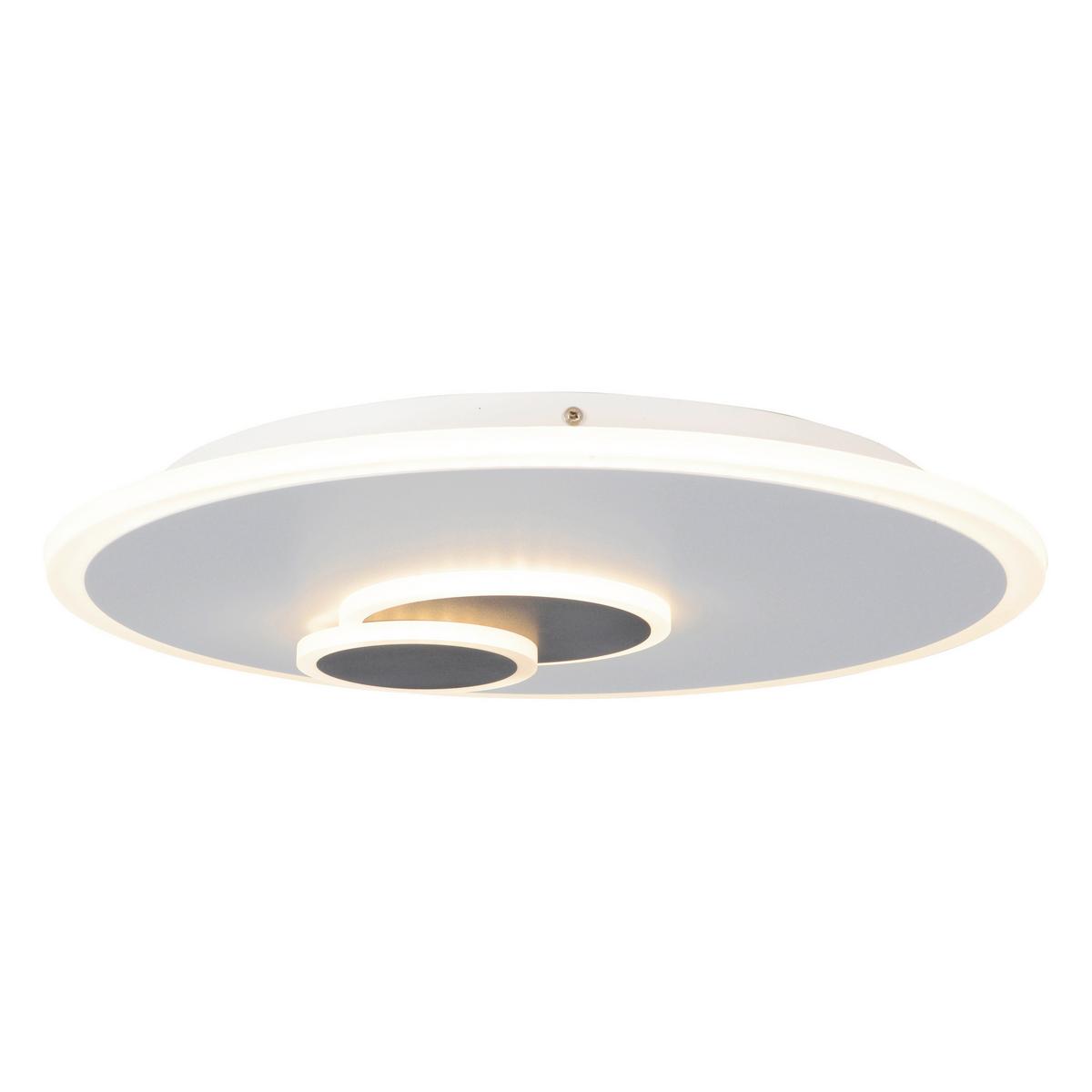 LED-Deckenleuchte Ø 47 cm 3-Fach dimmbar - Weiß, Design, Metall (47/6cm) - Näve