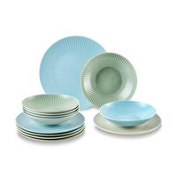 Jedálenský servis 12-dielny - viacfarebná, Modern, keramika (28,5/28,5/28,5cm) - Mömax