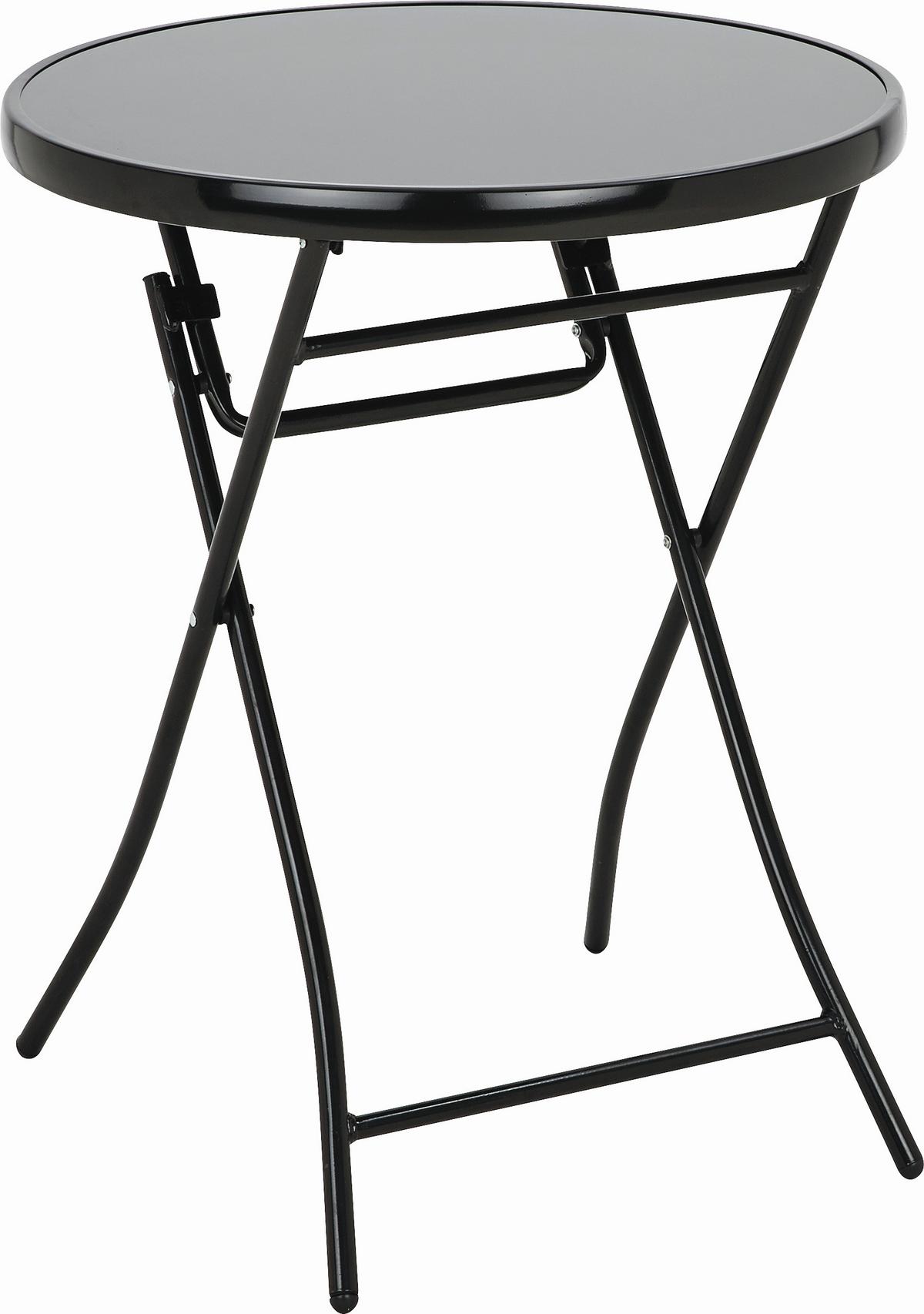 ZÁHRADNÝ STÔL SAM, P/V: 60/70cm - antracitová, kov/plast (60/70cm) - Modern Living