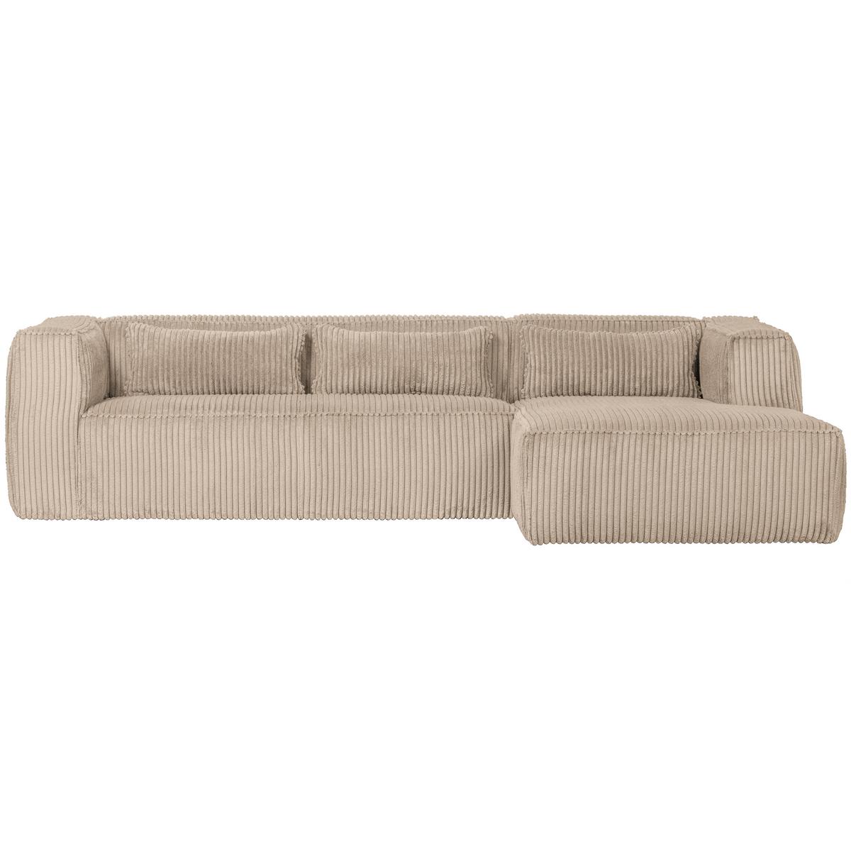Ecksofa Bean Sandfarben S: 305x175cm - Sandfarben/Schwarz, Design, Textil (305/175cm) - Livetastic
