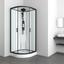 Duschkabine Epic 3 - Schwarz, MODERN, Glas/Metall (120/80/225cm) - Sanotechnik Duschkabine Epic 3 - Schwarz, MODERN, Glas/Metall (120/80/225cm) - Sanotechnik