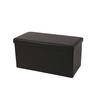Sitztruhe Seatbox Schwarz L: 76 Cm Lederlook Mit Stauraum - Schwarz, Basics, Kunststoff (76/38/38cm) - Echtwerk