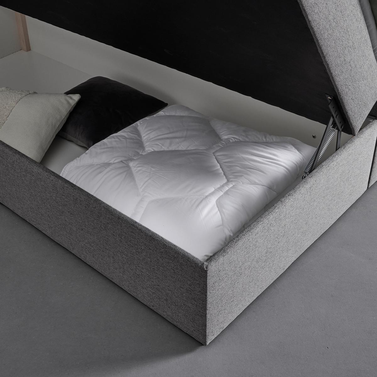 Posteľ boxspring NICOLE 180x200 - čierna/sivá, Modern, drevo/kompozitné drevo (180/200cm)