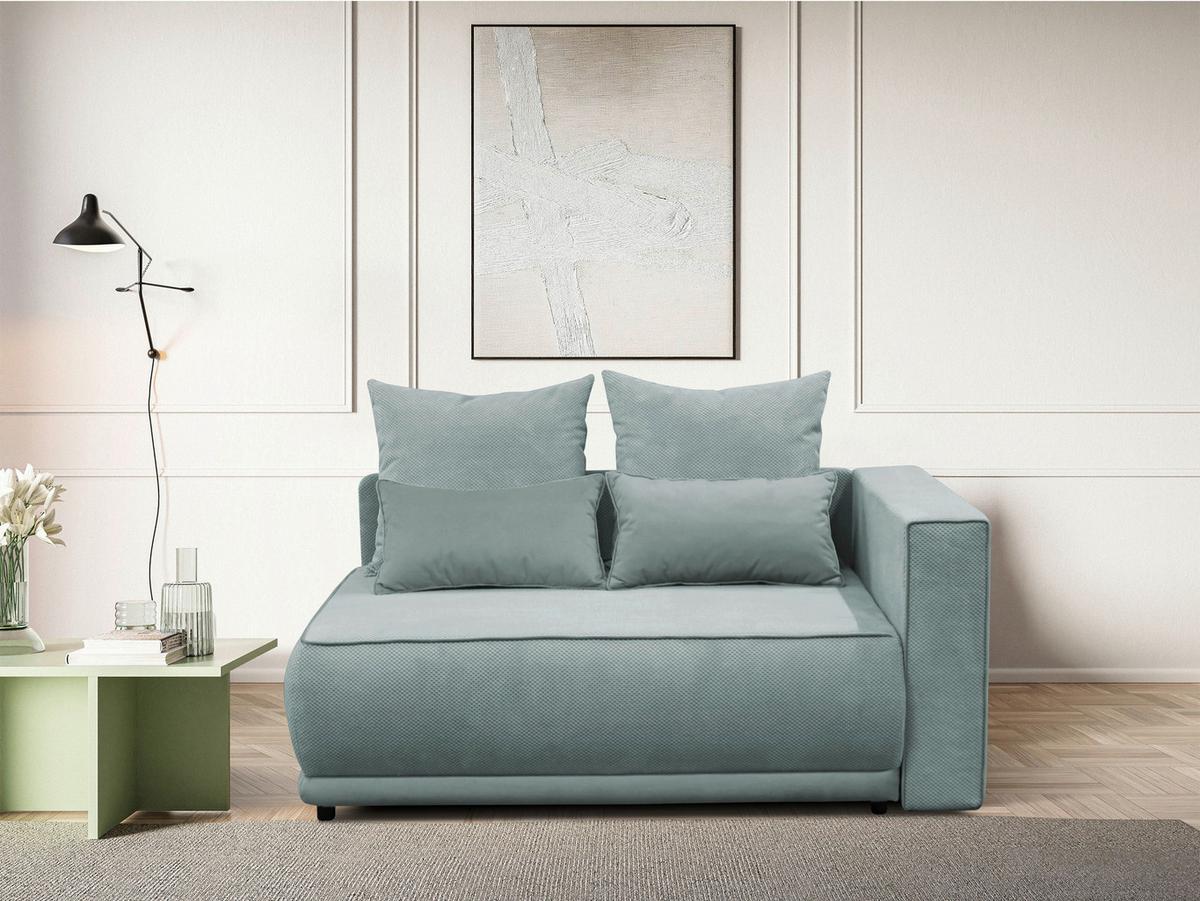 Récamiere Iga Re Türkis B: 168 Cm - Türkis/Rosa, Design, Textil (168/73/99cm) - MID.YOU