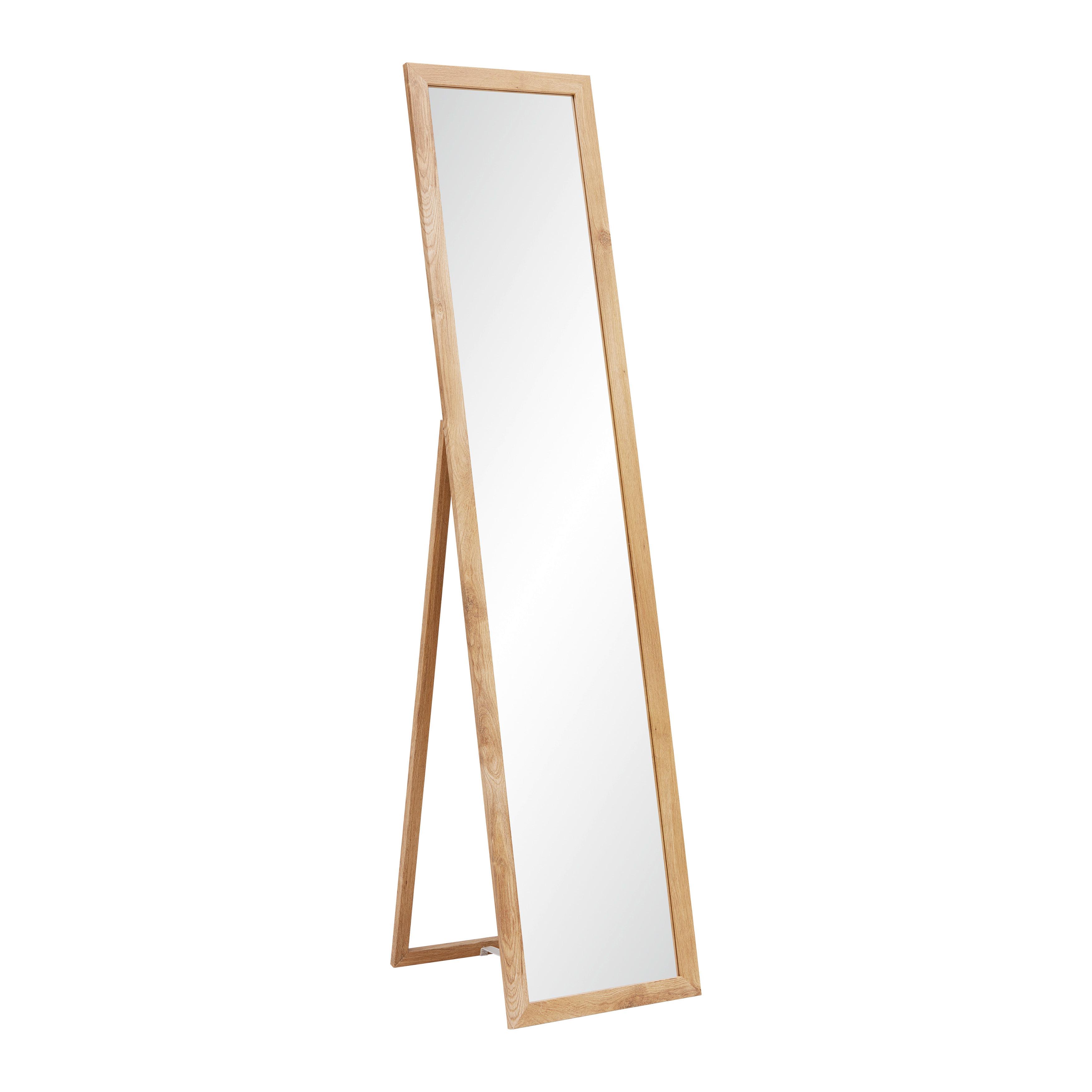 STOJACIE ZRKADLO RIO EICHE -SB- - farba duba, Modern, kompozitné drevo/sklo (36/156/44cm) - Mömax