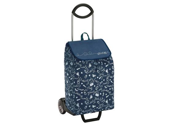 Einkaufstrolley Easy - Silberfarben/Dunkelblau, Textil/Metall (38,5/102/39cm) Einkaufstrolley Easy - Silberfarben/Dunkelblau, Textil/Metall (38,5/102/39cm)