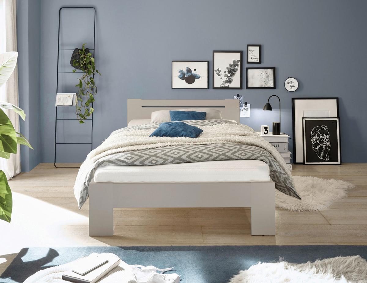 Bett Cannes 120 Kashmir Dekor 120x200 - Kaschmir, KONVENTIONELL, Holzwerkstoff (120/200cm) - Ondega