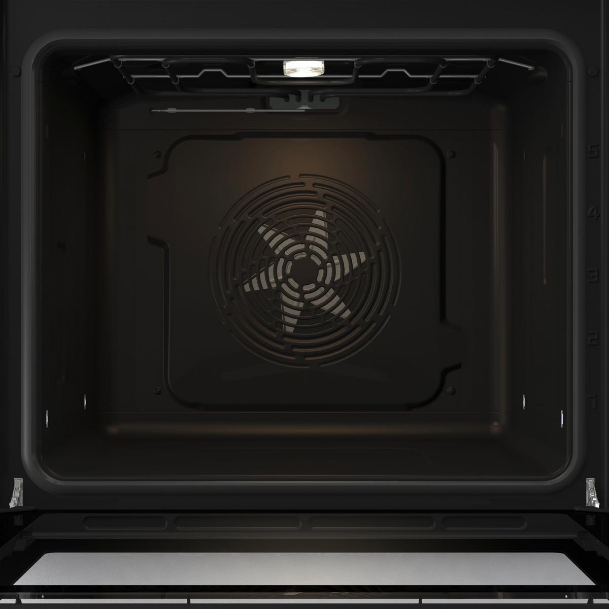 Einbauherd-Set B: 59,5 cm Elektro-Glaskeramik - Edelstahlfarben/Schwarz, Basics, Glas/Metall (59,5/59,5/56,4cm) - Gorenje